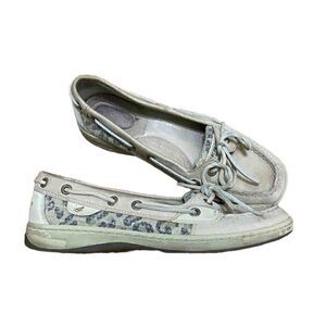 Sperry top sider leopard print boat shoes